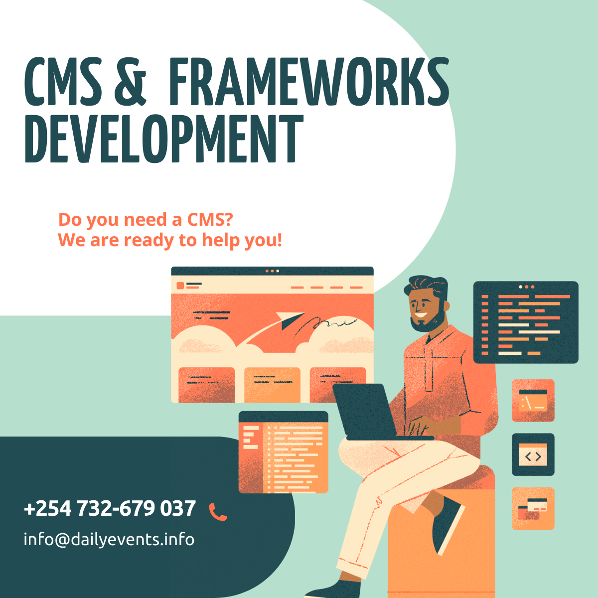 DaiIy Events CMS & Frameworks Development